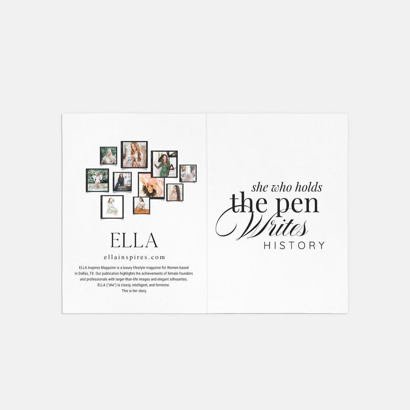 She Who Holds The Pen Folded Card SetA7 (QTY 10) – ELLA