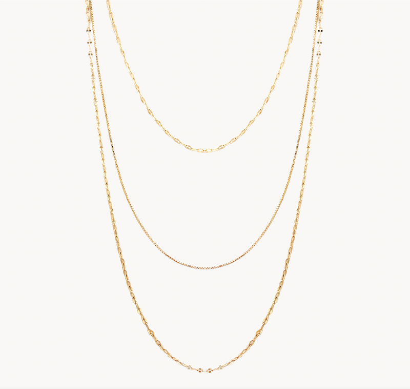 DAINTY CHAIN LAYERED NECKLACE