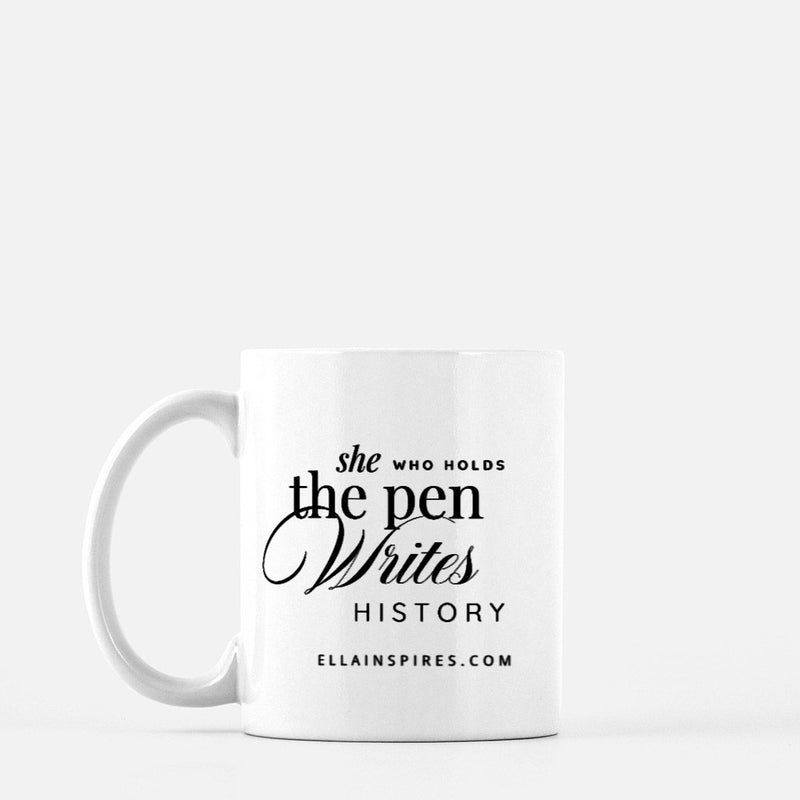 She Who Writes History Floral ELLA Mug (11oz)