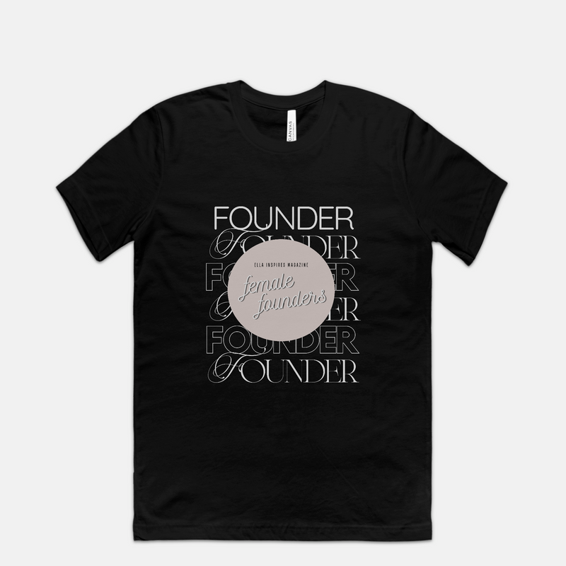 Female Founders Cotton Tee (Black)